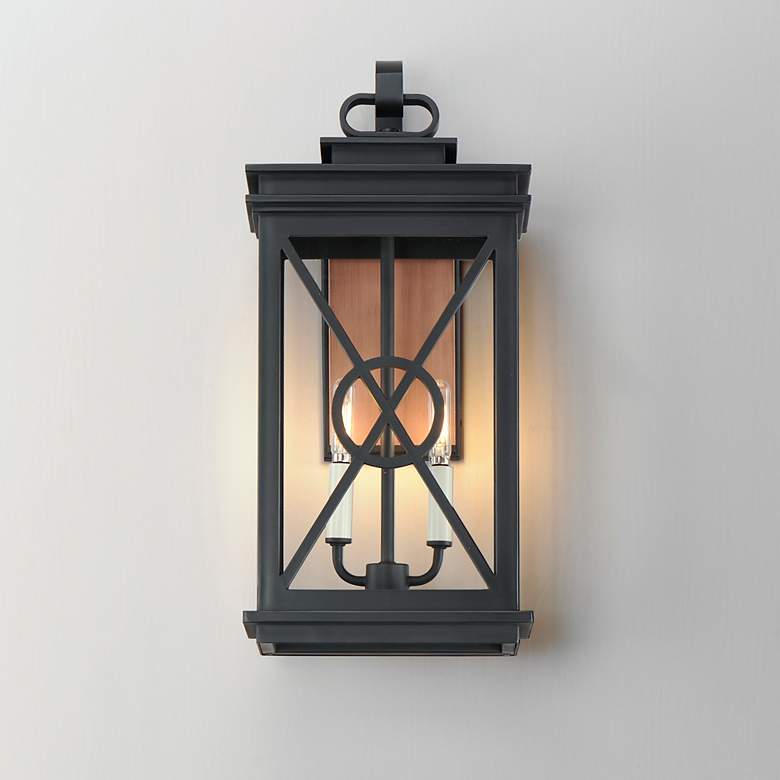 Image 4 Maxim Yorktown VX 21 1/2" High Black Outdoor Wall Light more views