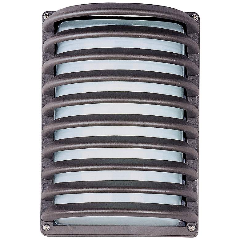 Image 1 Maxim Zenith 12" Modern Grid Porch or Patio LED Outdoor Wall Light