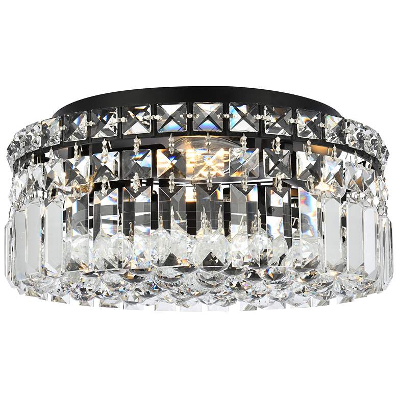 Image 1 Maxime 12" Black Flush Mount