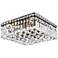 Maxime 12" Black Flush Mount