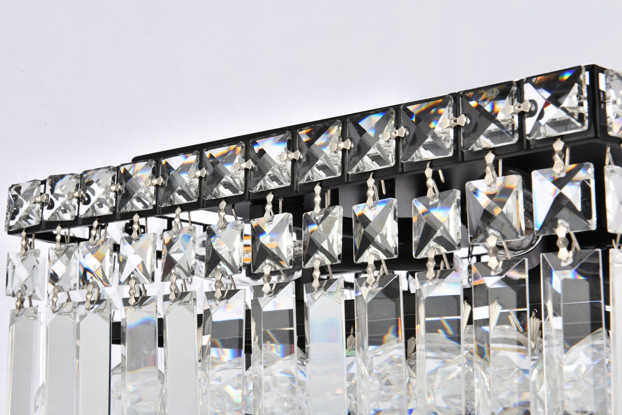 Maxime 12" Black Flush Mount