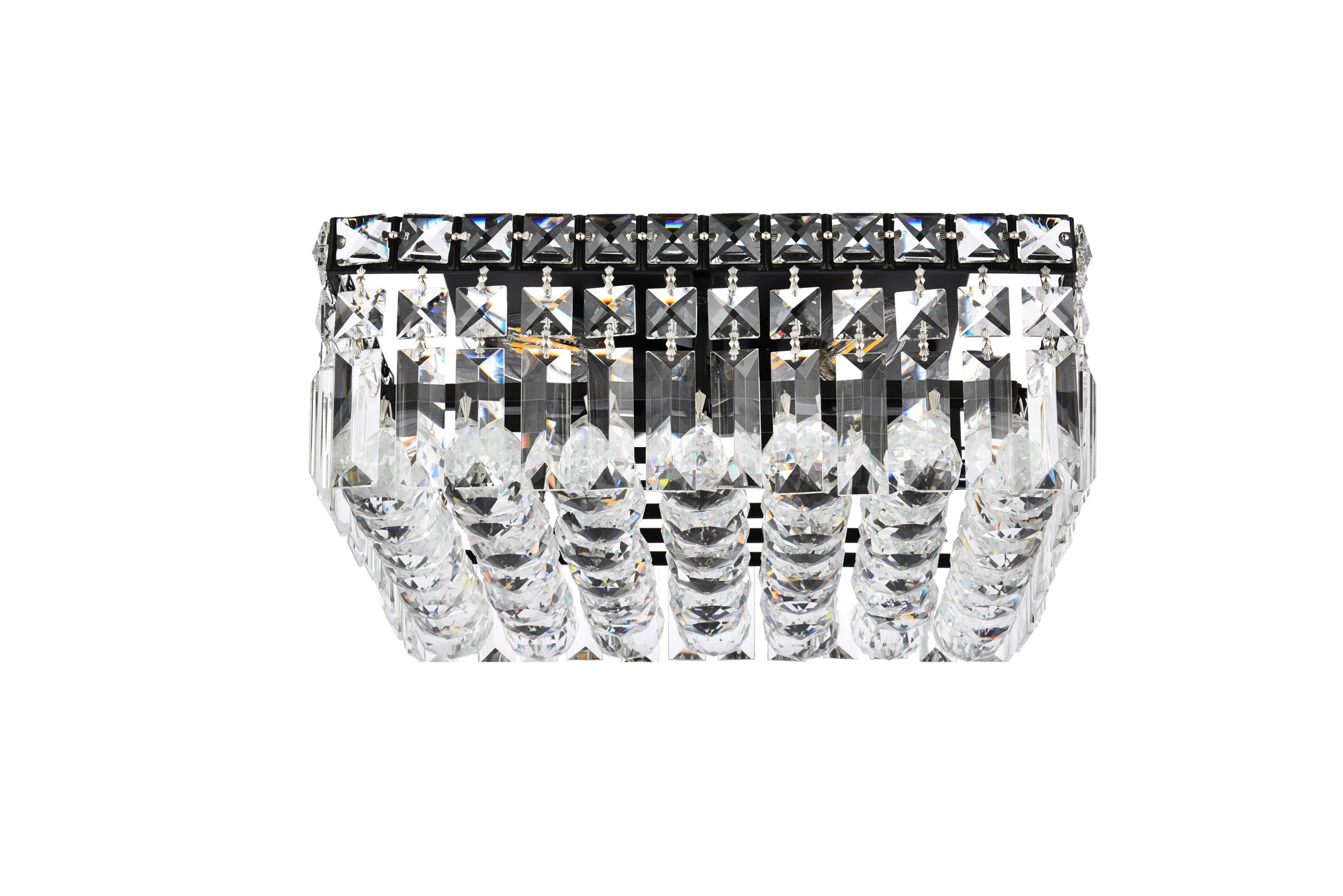 Maxime 12" Black Flush Mount