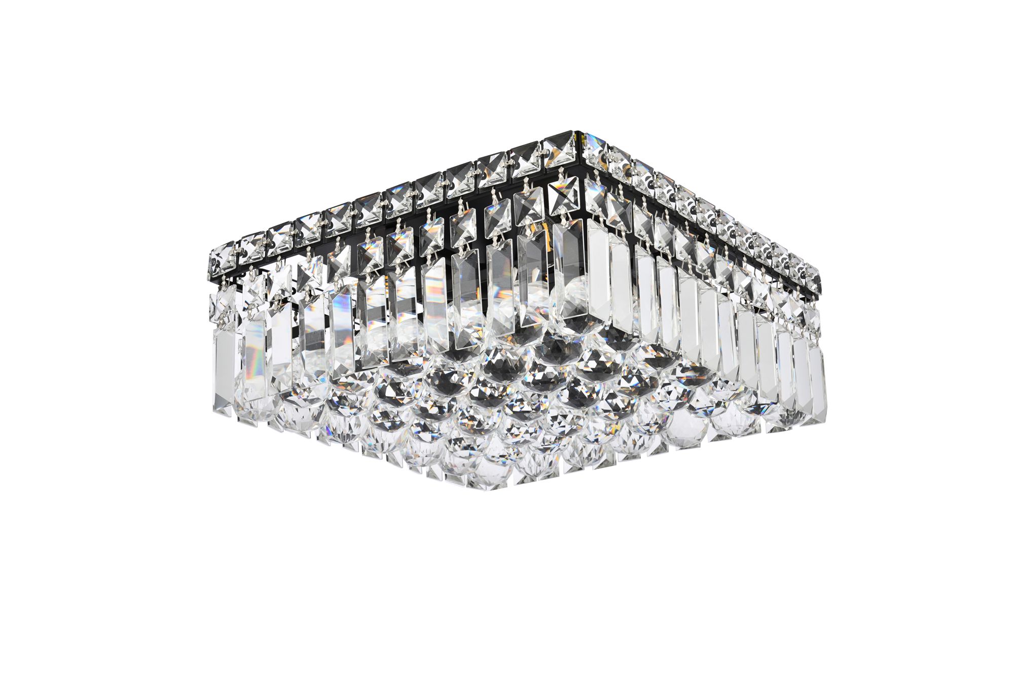 Maxime 12" Black Flush Mount