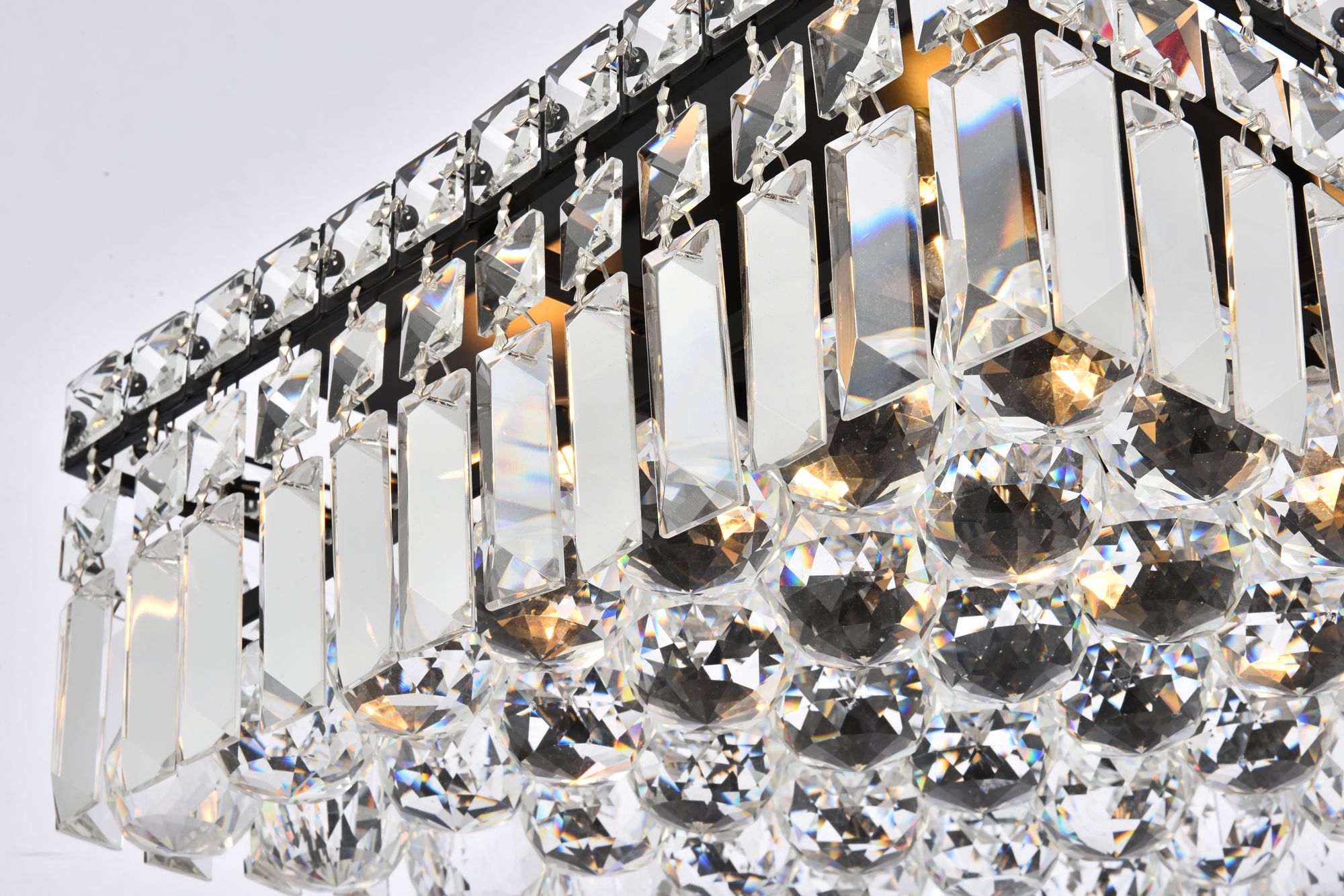 Maxime 12" Black Flush Mount