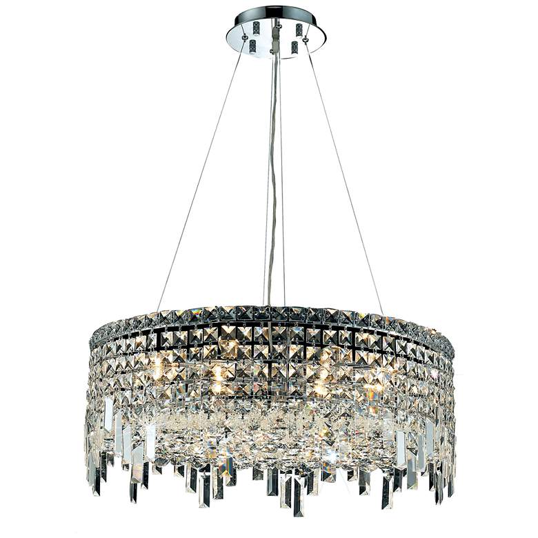 Image 1 Maxime 12 Lt Chrome Chandelier Clear