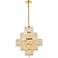 Maxime 13 Lt Gold Chandelier Clear