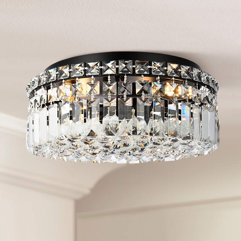 Image 2 Maxime 14" Black Flush Mount