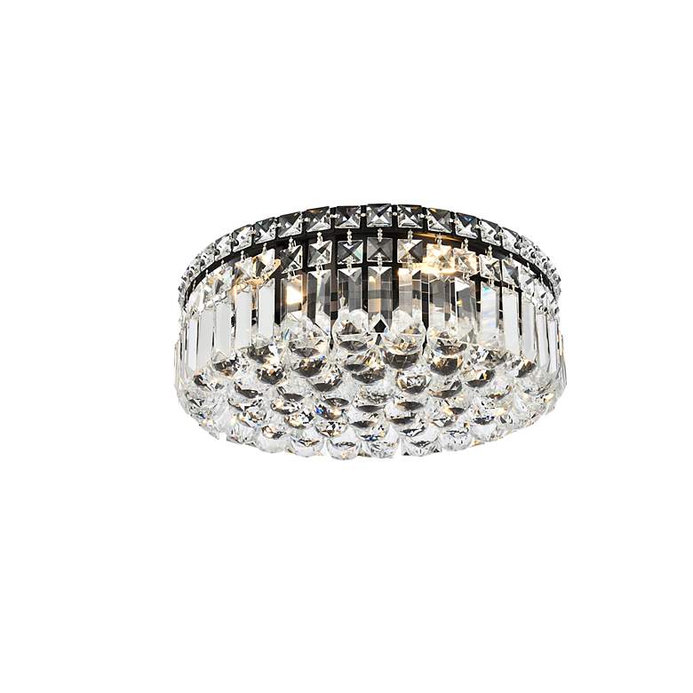 Image 5 Maxime 16" Wide Black Crystal Ceiling Light more views