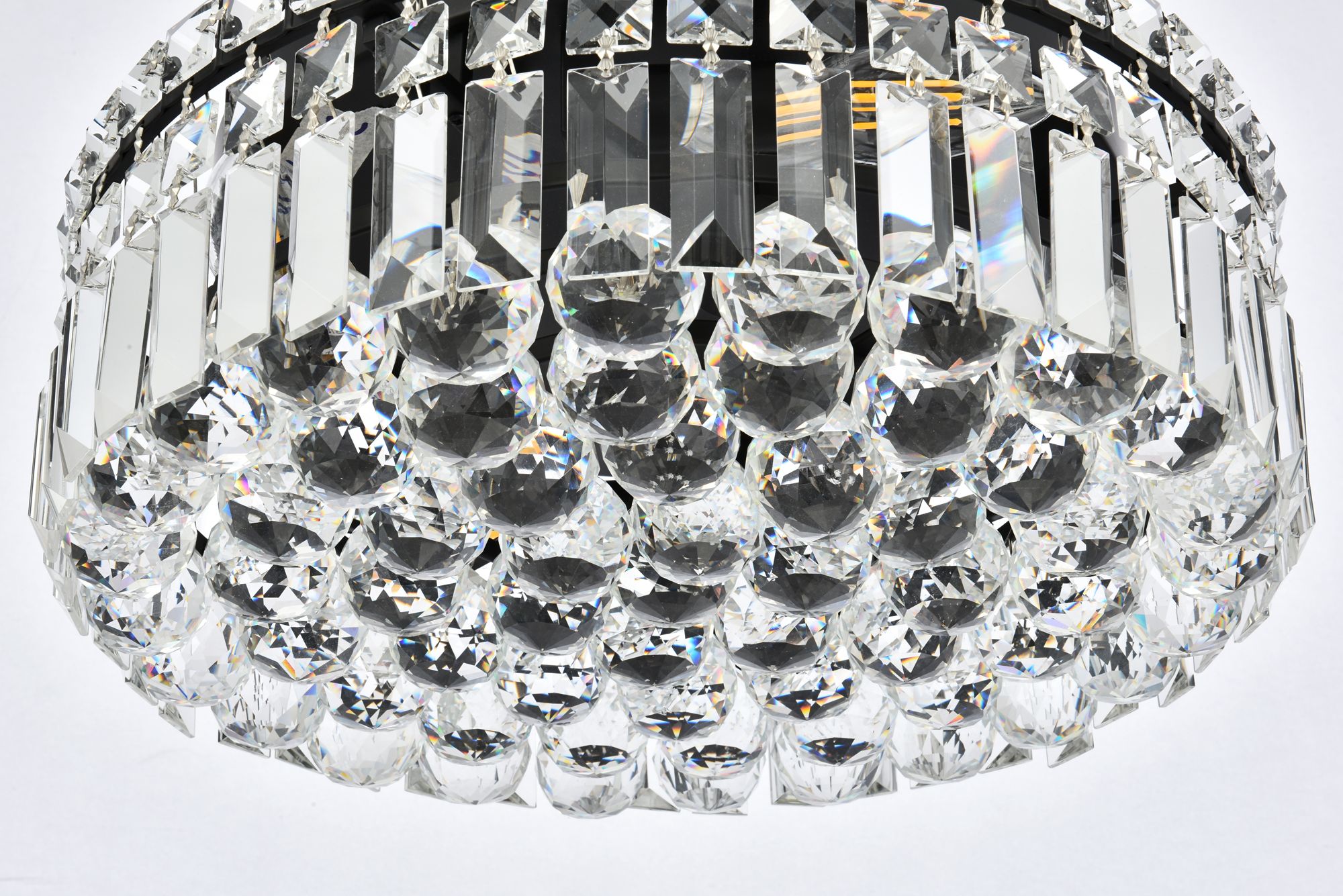 Image 7 Maxime 16" Wide Black Crystal Ceiling Light more views