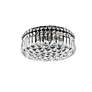 Maxime 16" Wide Black Crystal Ceiling Light in scene