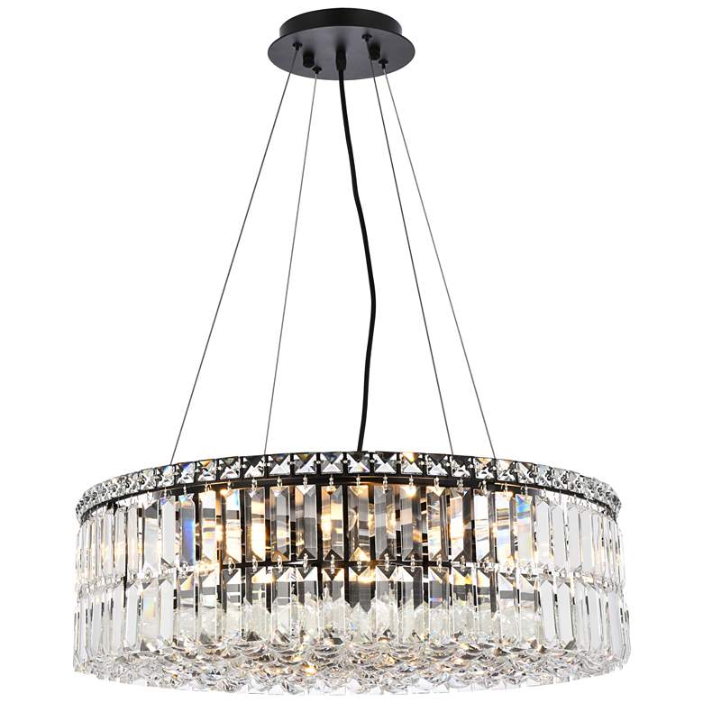 Image 1 Maxime 24 inch Black Chandelier
