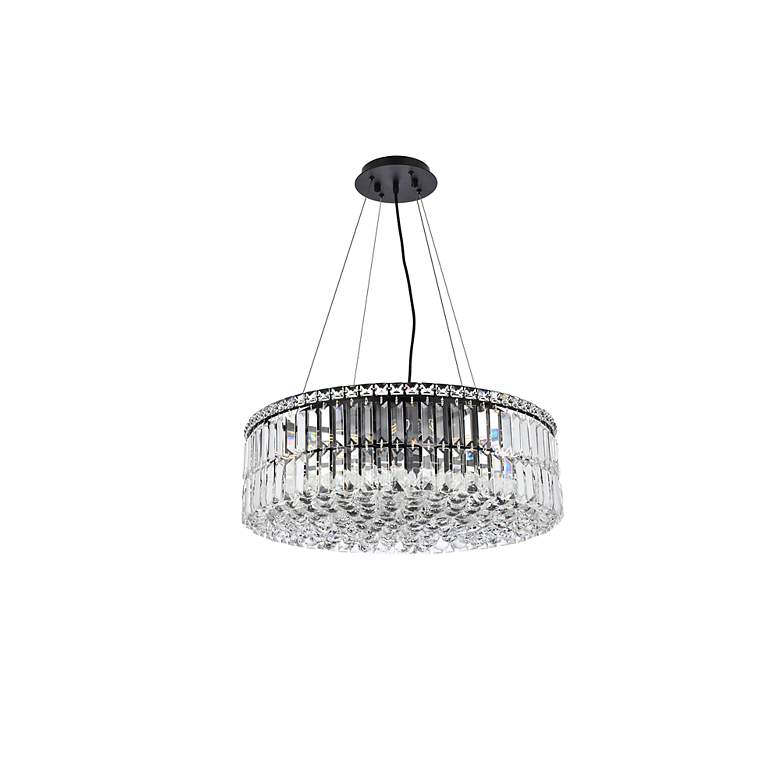 Image 7 Maxime 24" Black Chandelier more views