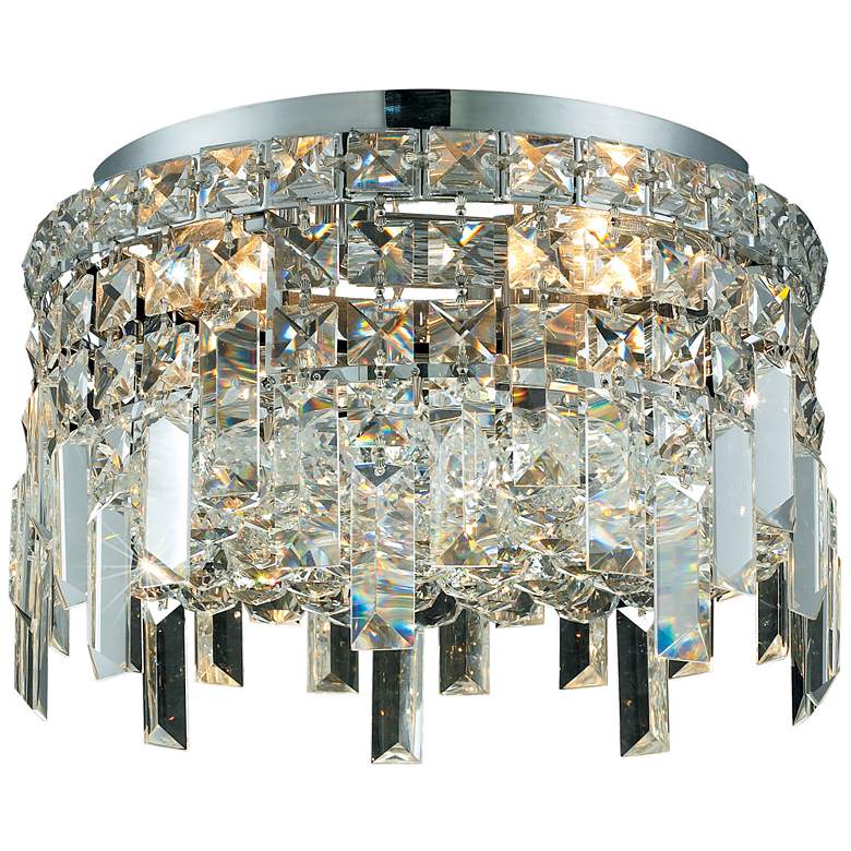 Image 1 Maxime 4 Lt Chrome Flush Mount Clear