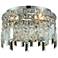 Maxime 4 Lt Chrome Flush Mount Clear