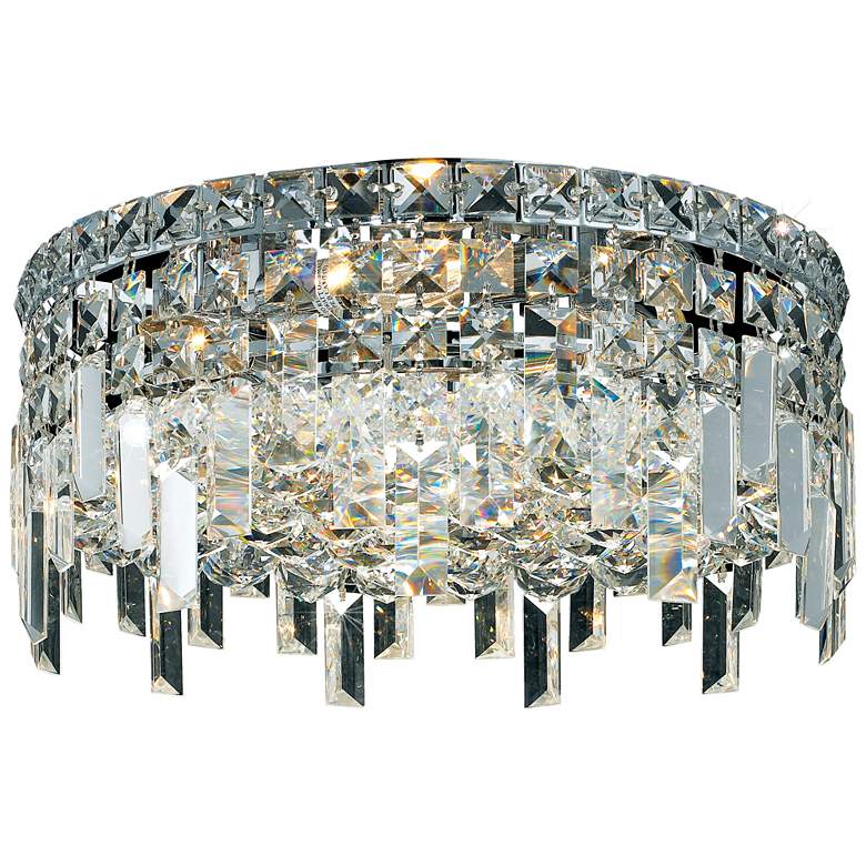 Image 1 Maxime 4 Lt Chrome Flush Mount Clear