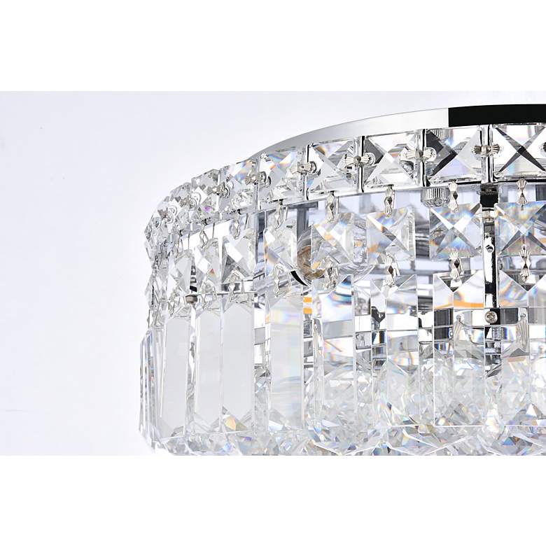 Image 6 Maxime 5 Lt Chrome Flush Mount Clear more views