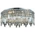 Maxime 6 Lt Chrome Flush Mount Clear