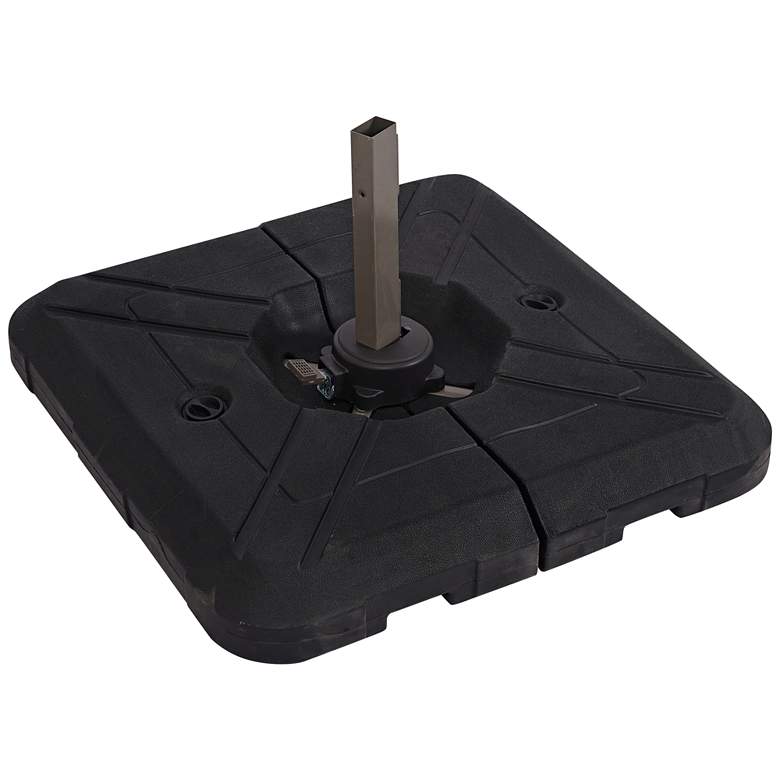 Image 1 Maximus 220 Lb. Black Square Heavy Duty Patio Umbrella Base