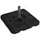 Maximus 220 Lb. Black Square Heavy Duty Patio Umbrella Base