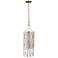 Maxine 9" Wide Silver Foil 1-Light Crystal Mini Pendant