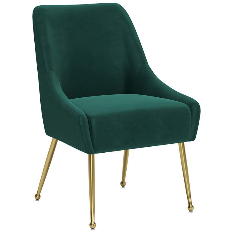 Image 1 Maxine Dining Chair Green &#38; Gold