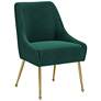 Maxine Dining Chair Green &#38; Gold