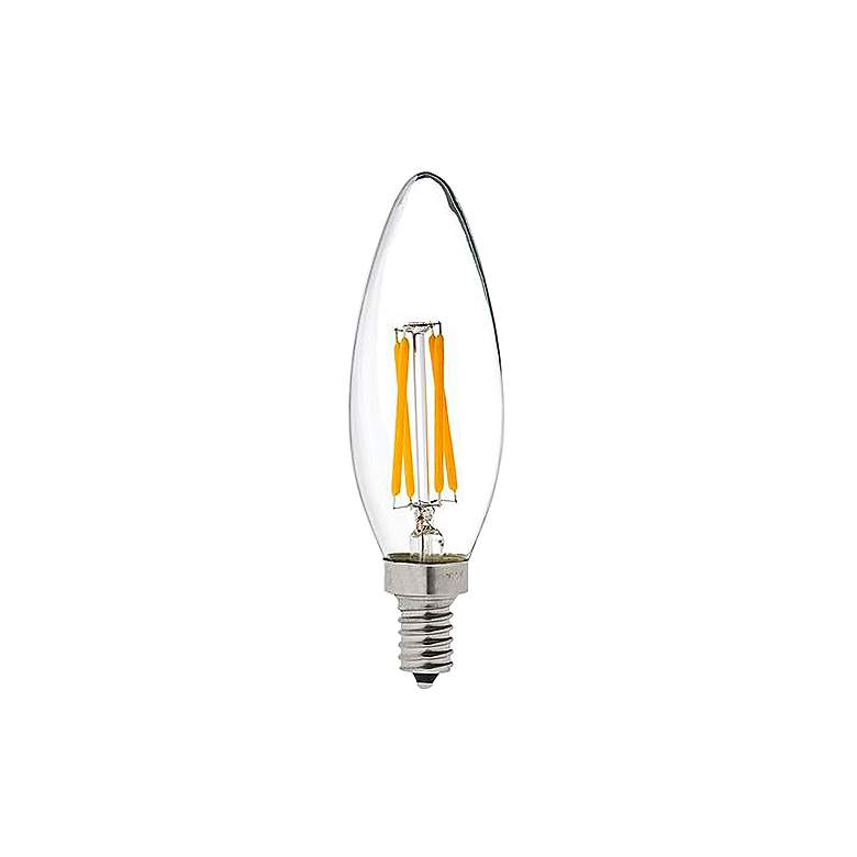 Image 1 Maxlite Clear 4 Watt E12 Base JA8 Filament LED Light Bulb