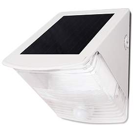 Image2 of Maxsa White Wedge 6 1/2 High Solar Powered LED Security Light