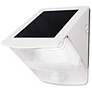 Maxsa White Wedge 6 1/2 High Solar Powered LED Security Light