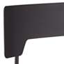 3_Maxwell 26" Leather and Matte Black Swivel Counter Stools Set of 2 more views