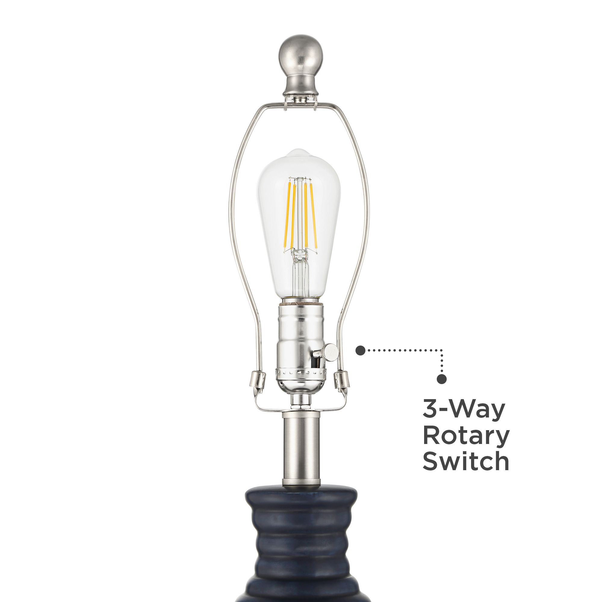 Image 5 Maxwell 27 1/5" High Blue Rippled Ceramic USB Table Lamp Set of 2 more views