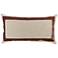 Maxwell Brown and Natural 26" x 14" Decorative Pillow