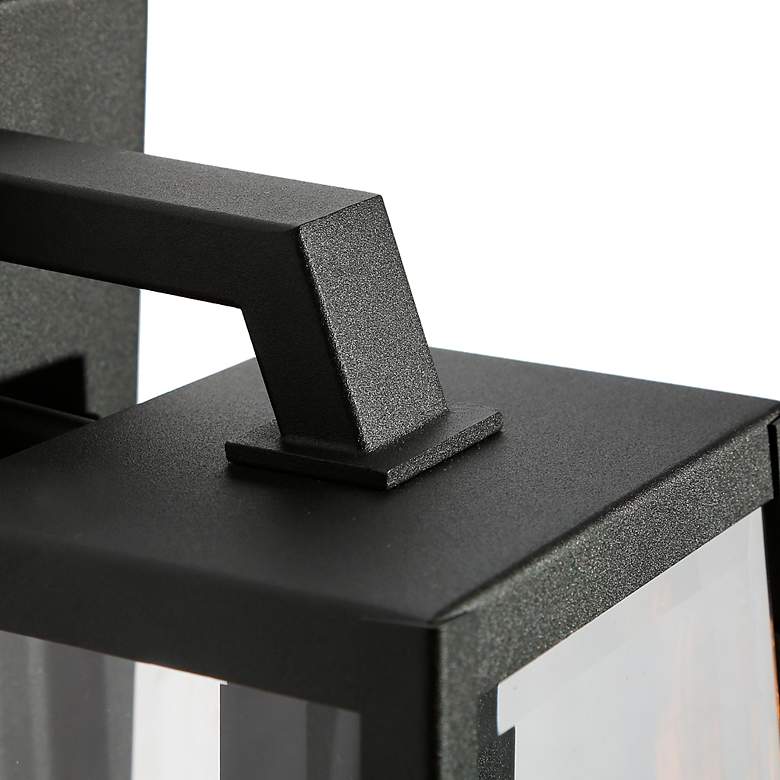 Image 2 May 11" High Textured Black Outdoor Wall Light more views