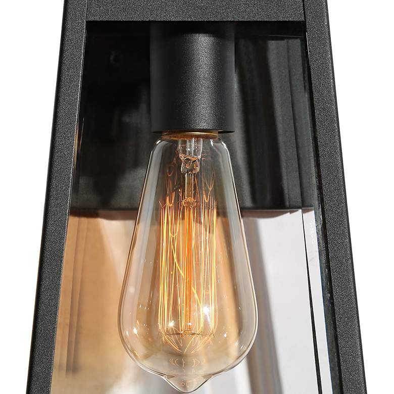 Image 3 May 11" High Textured Black Outdoor Wall Light more views