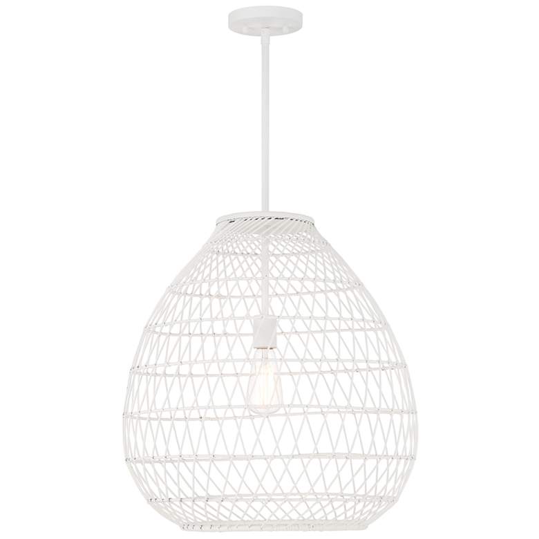 Image 1 Maya 1-Light Pendant in Bisque White