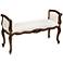 Maybach Collection 46" Wide Off-White Linen Bench