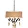 Maybel Double Shade 24" Wide Bronze Pendant Light