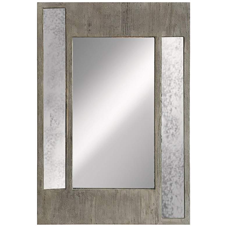 Image 1 Mayberry Wood 23 1/2" x 35 1/2" Rectangular Wall Mirror
