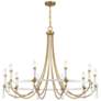 Thumbnail3 of Mayfair 10-Light Chandelier in Warm Brass and Chrome more views