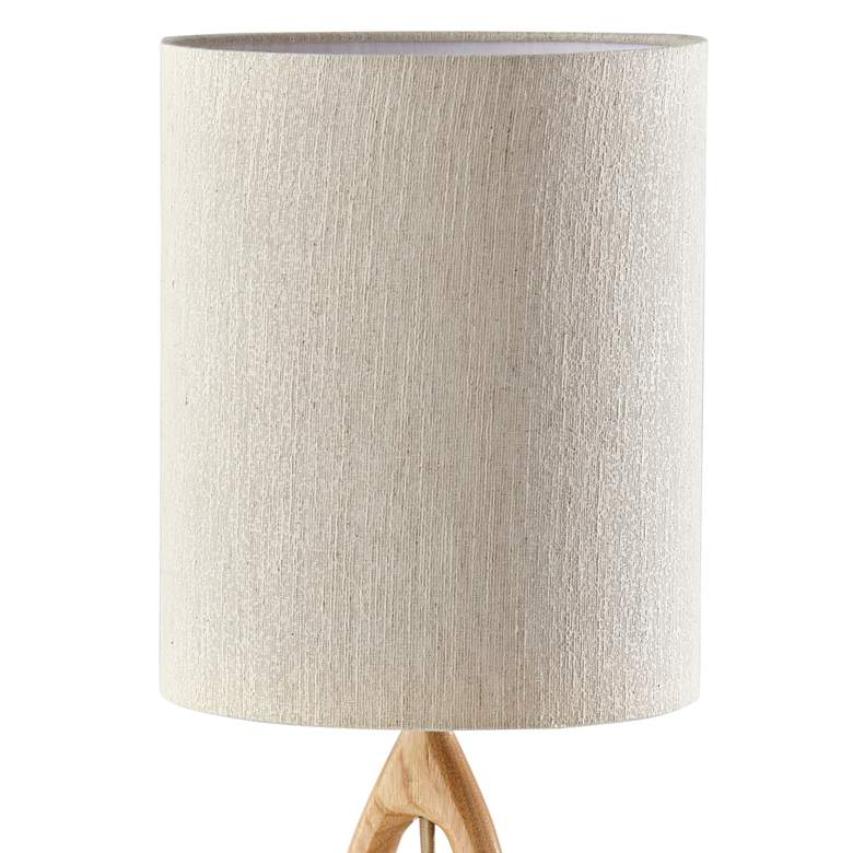 Image 2 Mayfair Natural Wood Table Lamp more views