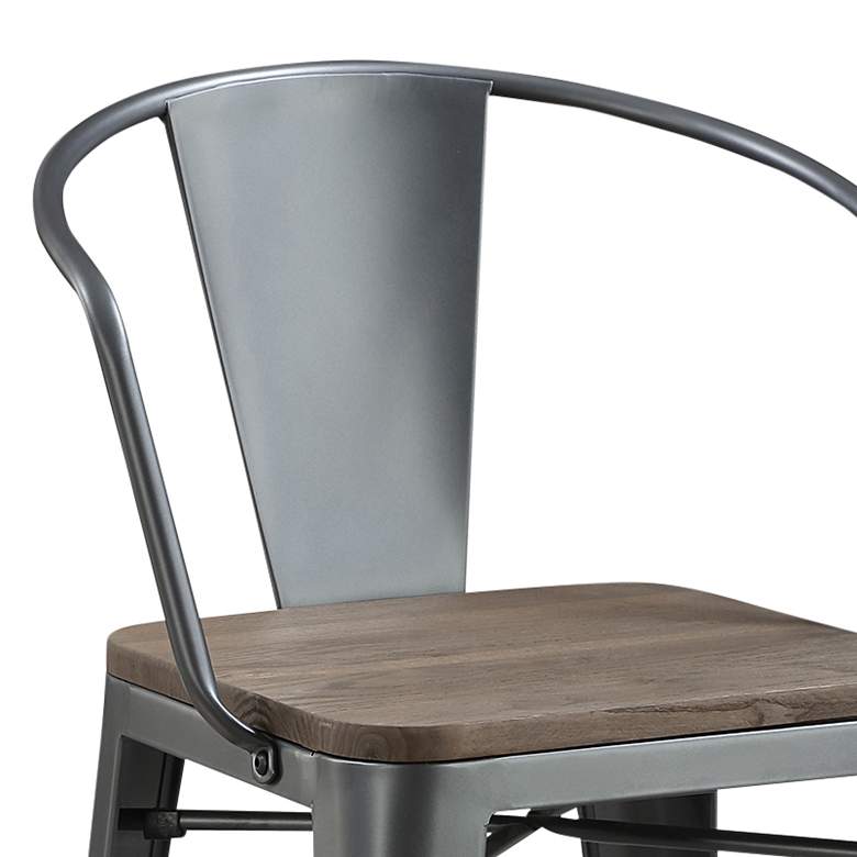 Image 2 Mayfield 25 1/2" Dark Bronze Counter Stools Set of 2 more views