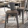 6_Mayfield 25 1/2" Dark Bronze Counter Stools Set of 2 more views