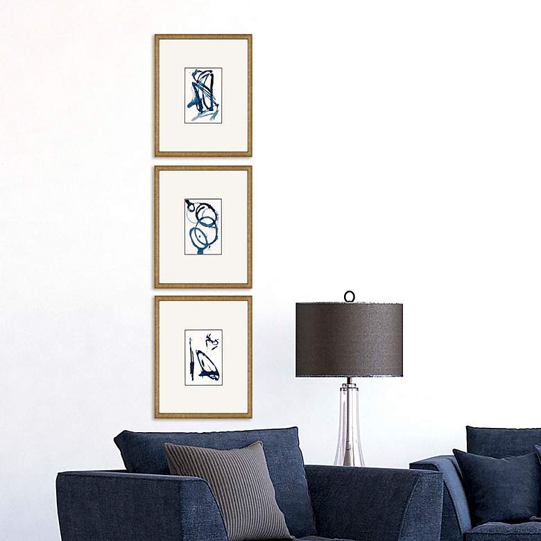 Image 4 Mayhem II 16"W x 18"H Framed Art Set of 3 more views