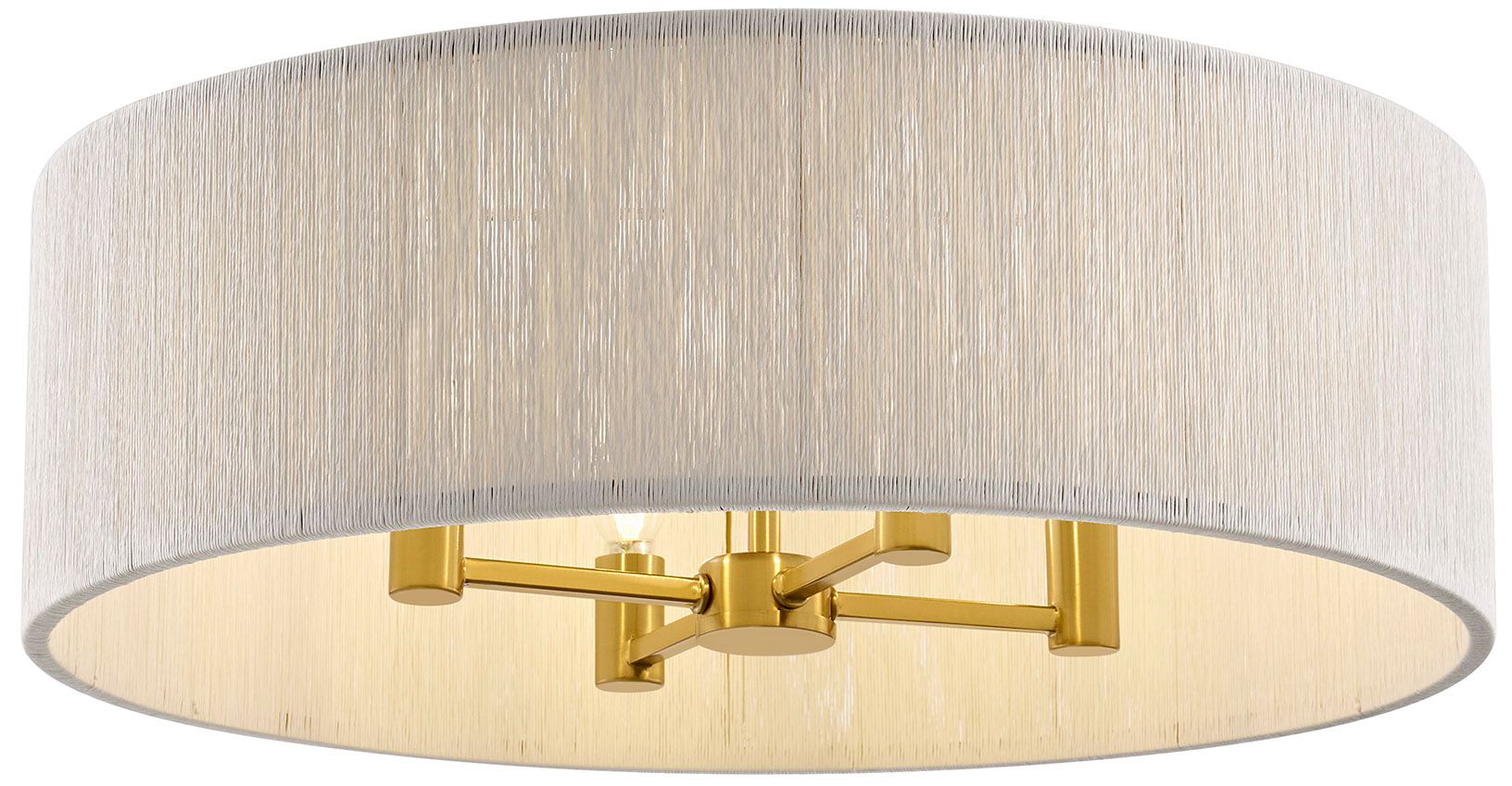 Image 4 Maynard 4-Light Ceiling Light in Warm Brass more views