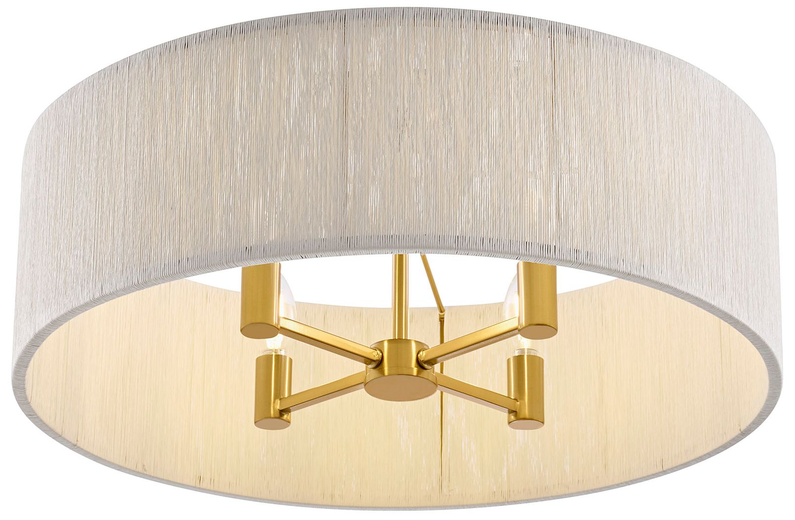 Image 5 Maynard 4-Light Ceiling Light in Warm Brass more views