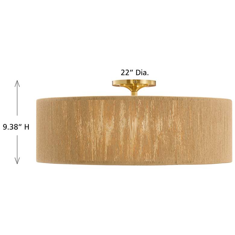 Image 6 Maynard 4-Light Ceiling Light in Warm Brass more views