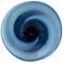 Mayron 17 1/4" Wide Blue Swirling Glass Charger Plate