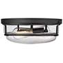 1_Mayson 13" Wide Matte Black 2-Light Ceiling Light