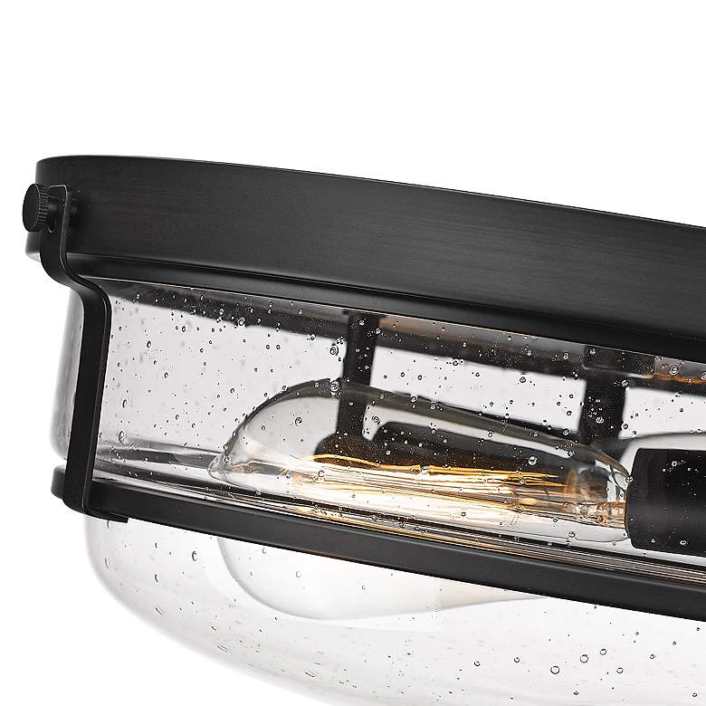 Image 2 Mayson 13" Wide Matte Black 2-Light Ceiling Light more views