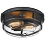 3_Mayson 13" Wide Matte Black 2-Light Ceiling Light more views